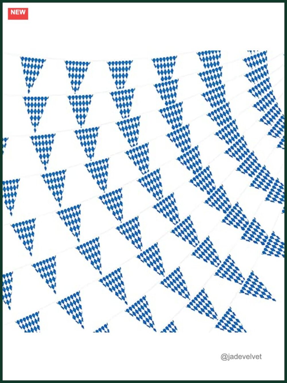 Oktoberfest Bavarian Pennant Banner Party Decoration 393FT 12 Pack